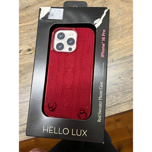 Hello Lux iPhone 16 pro case in Red